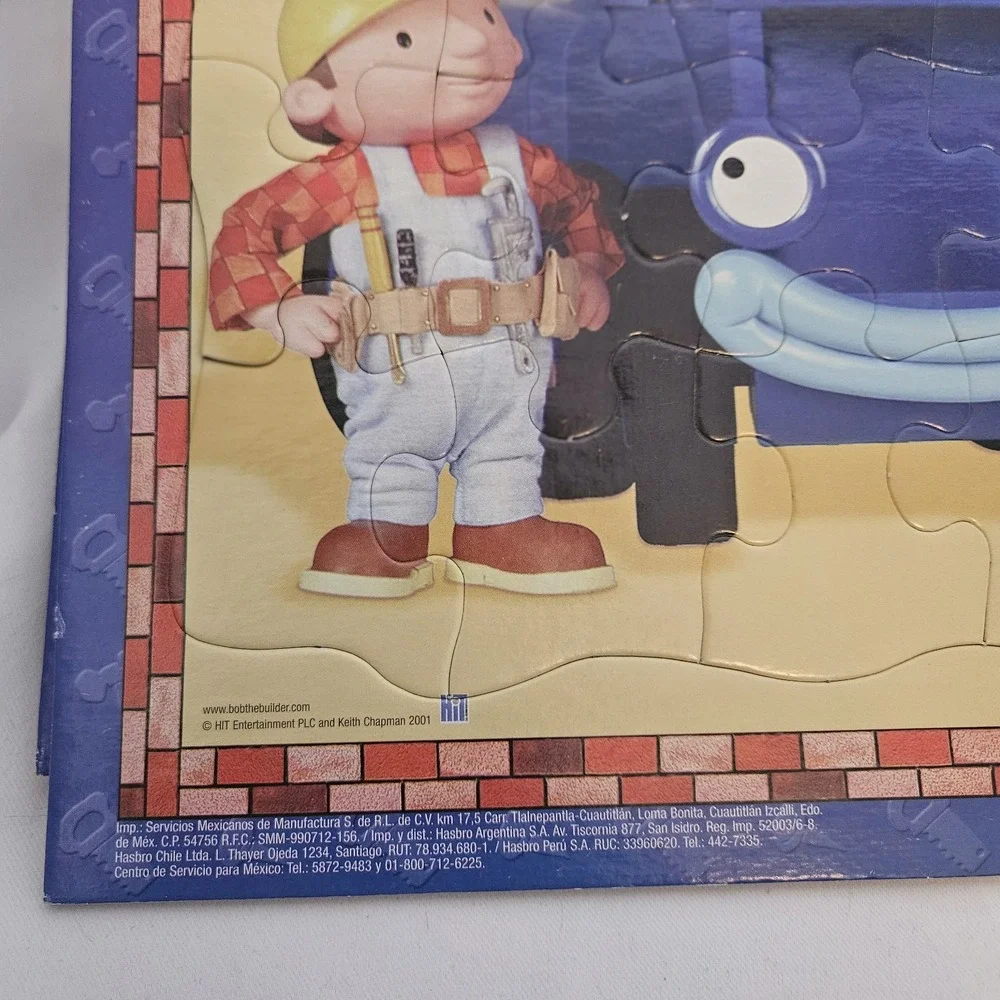 Set of 3 Bob The Builder 25 Piece Puzzles Hasbro 2001 Vintage COMPLETE Y2K‎